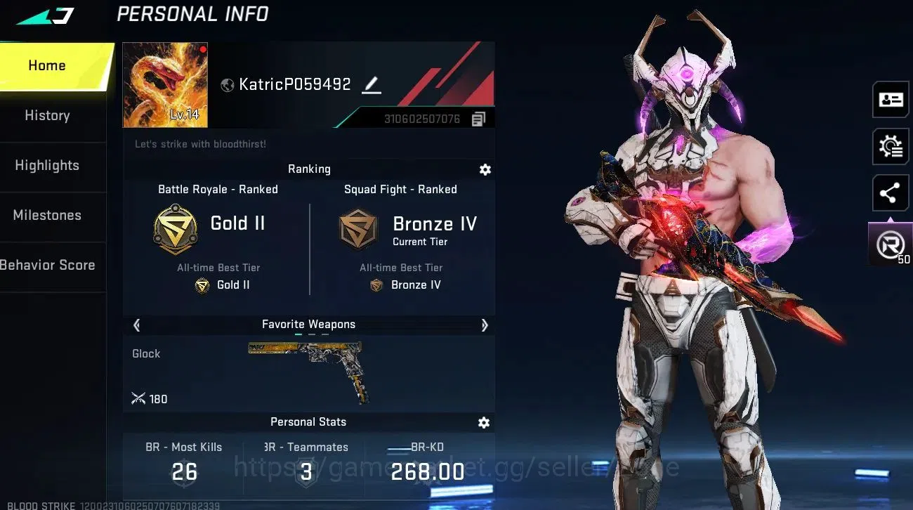 Blood Strike Accounts Others ASIA|1 ETERNAL: Spear - Relic|1 ULTRA + 1 Legendary Striker|4 LEGENDARY|LogNetEase(BS617Z) 1