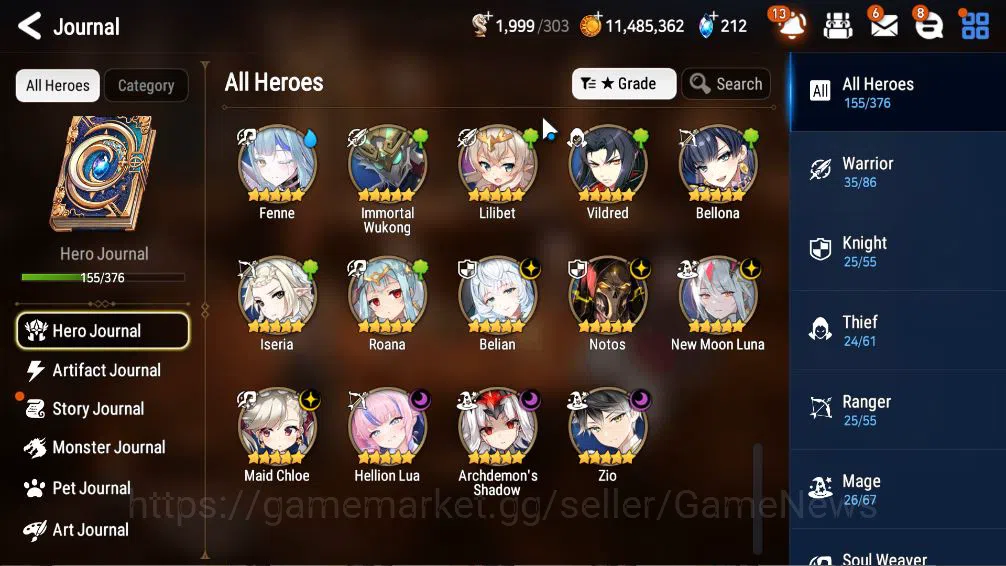 Epic Seven Accounts ASIA Verif|7 ML(Notos,NM Luna,Zio,Belian, etc)+Wuk image 14