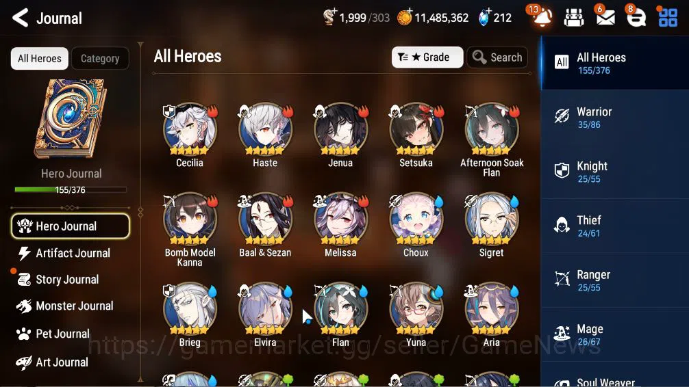 Epic Seven Accounts ASIA Verif|7 ML(Notos,NM Luna,Zio,Belian, etc)+Wuk image 15