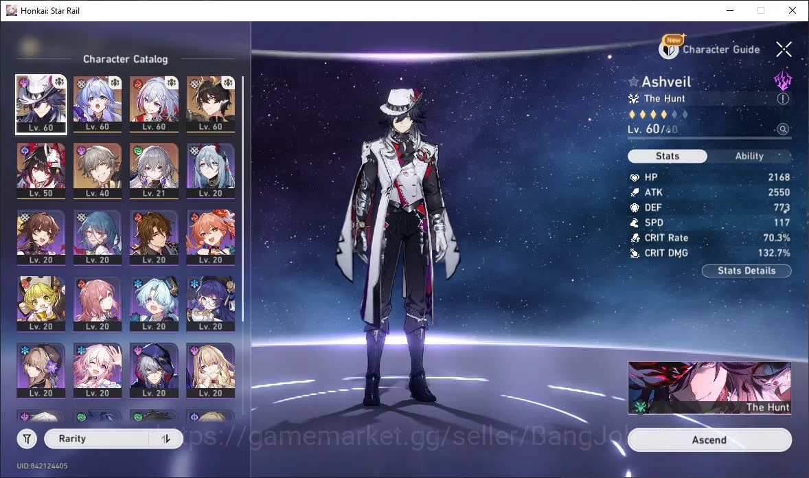 Honkai Star Rail Accounts [ASIA] TL 40 | 7 Limit | Ashveil | Robin | Topaz & image 13