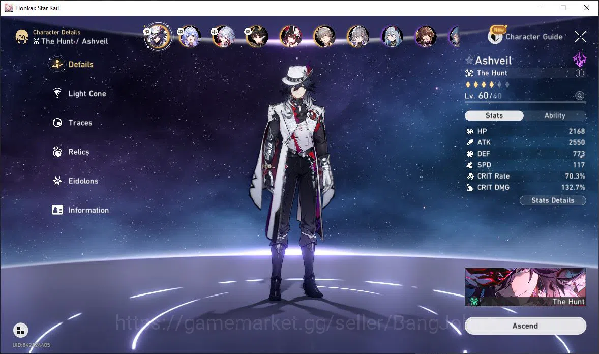 Honkai Star Rail Accounts [ASIA] TL 40 | 7 Limit | Ashveil | Robin | Topaz & image 14