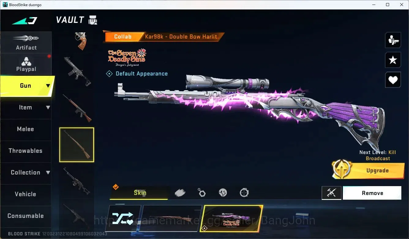 Blood Strike Accounts ASIA | 3 7DS: AK47,Kar98k,QBZ95 | 2 TR: MCX,FN2000 image 4