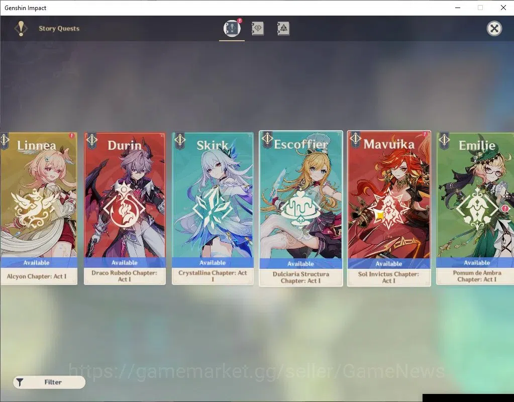 Genshin Impact Accounts Asia|AR 57|6Limit +5(*5Wep)|Flins,NeuviletteC1,Zib image 18