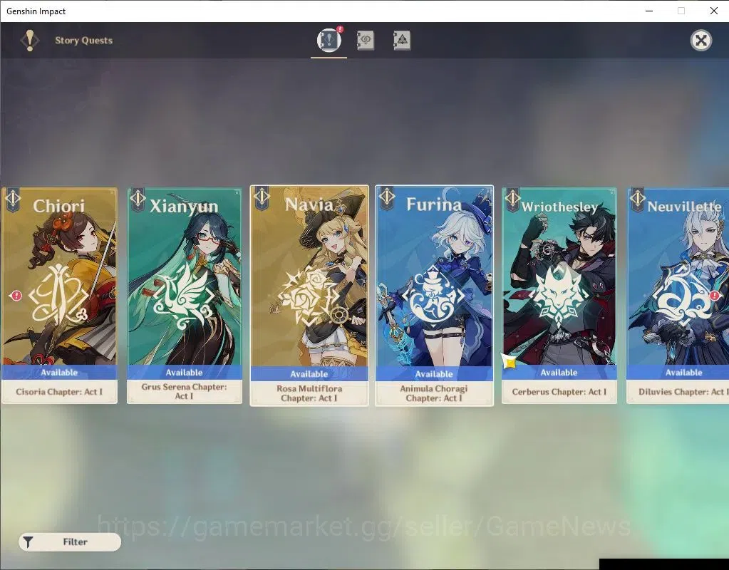 Genshin Impact Accounts Asia|AR 57|6Limit +5(*5Wep)|Flins,NeuviletteC1,Zib image 19