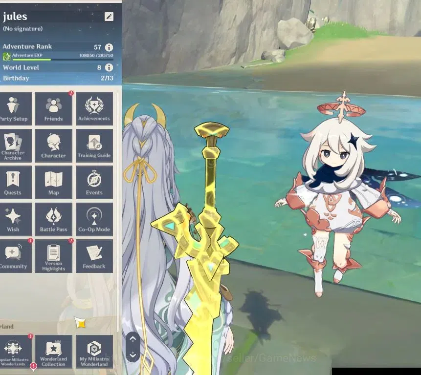 Genshin Impact Accounts Asia|AR 57|6Limit +5(*5Wep)|Flins,NeuviletteC1,Zib image 2