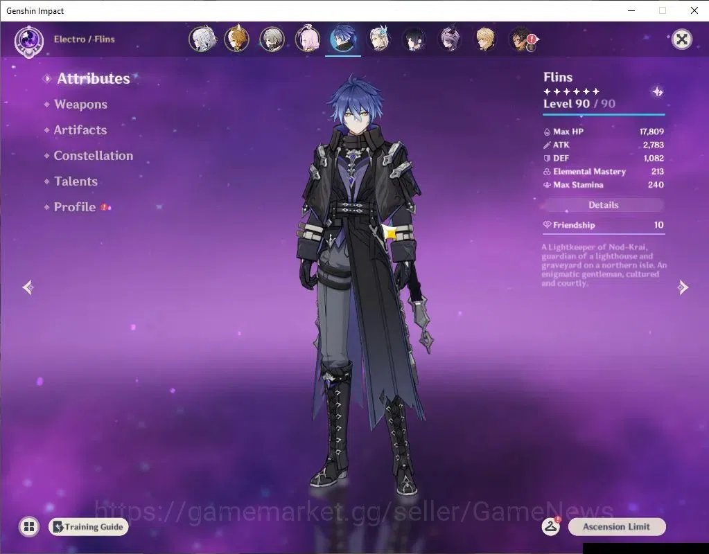 Genshin Impact Accounts Asia|AR 57|6Limit +5(*5Wep)|Flins,NeuviletteC1,Zib image 4