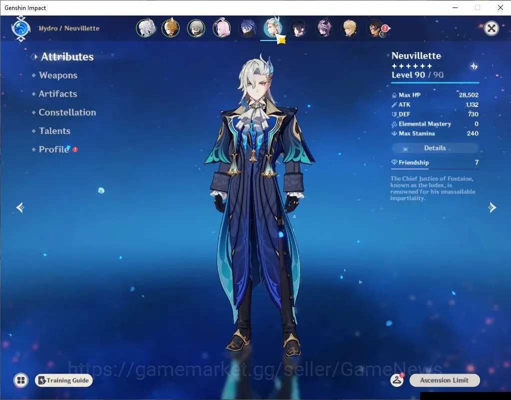 Genshin Impact Accounts Asia|AR 57|6Limit +5(*5Wep)|Flins,NeuviletteC1,Zib image 5