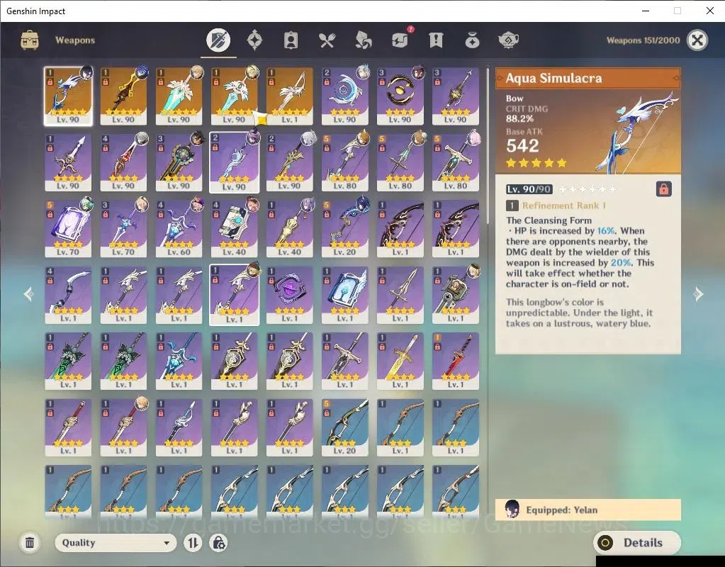 Genshin Impact Accounts Asia|AR 57|6Limit +5(*5Wep)|Flins,NeuviletteC1,Zib image 8