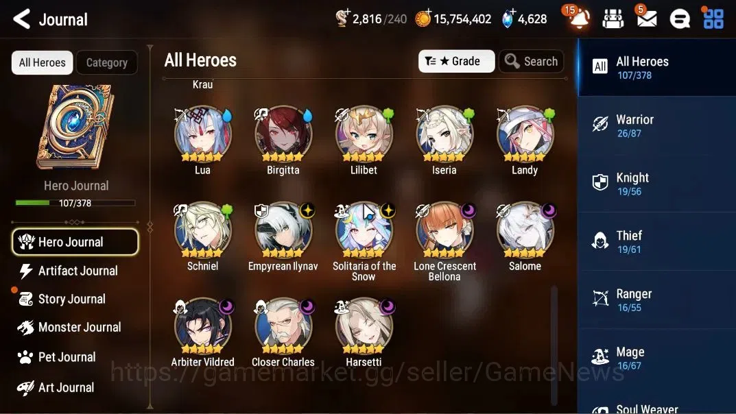 Epic Seven Accounts GLOBAL Unverif|NewEra|7 ML(Salome,EIlynav,HArsetti image 6