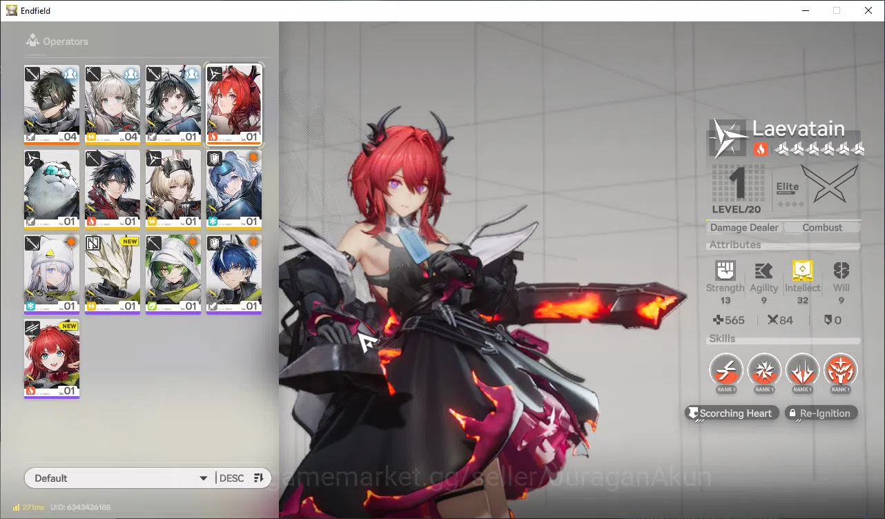 Arknights: Endfield Accounts NA/EU Lv2|StarterDay2|Meta SSR Solo Laevatain+6SR  image 2