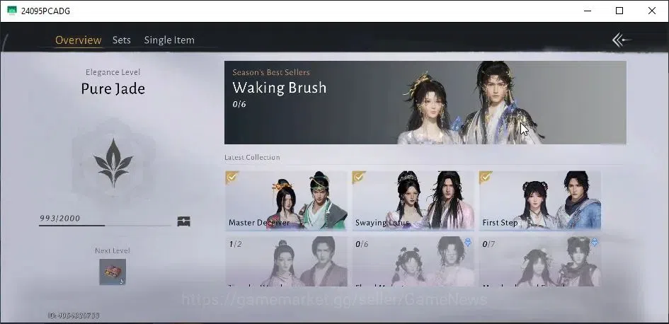 Where Winds Meet Accounts GLOBAL|Lv 5|GS 3676|1 Harmonic Core|Anthem of Ages image 12