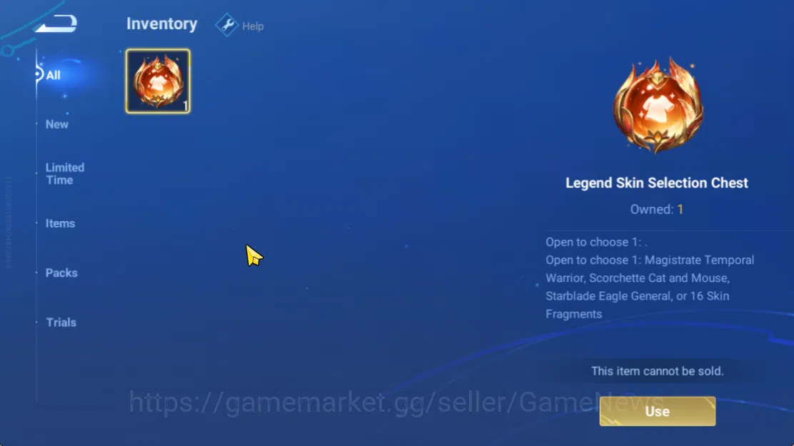 Honor of Kings Accounts Hero 7 |Starter with Legend Skin Selection Chest(D image 4