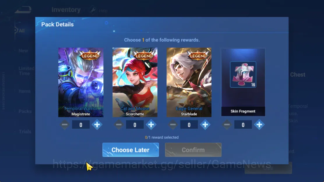 Honor of Kings Accounts Hero 7 |Starter with Legend Skin Selection Chest(D image 5