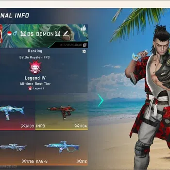 Blood Strike Accounts Rare Skin ASIA | 2 Eternal Gun: DE-Scorpius,MP7-Tidesong Lv.2|2 Ultra Melee|5 Collab Guns|4 Ultra