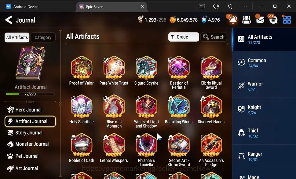 Epic Seven Accounts GLOBAL Unverif|New Era|10 ML(BArunka,LOTScales,Har image 10