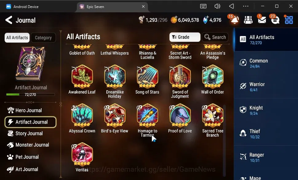 Epic Seven Accounts GLOBAL Unverif|New Era|10 ML(BArunka,LOTScales,Har image 11