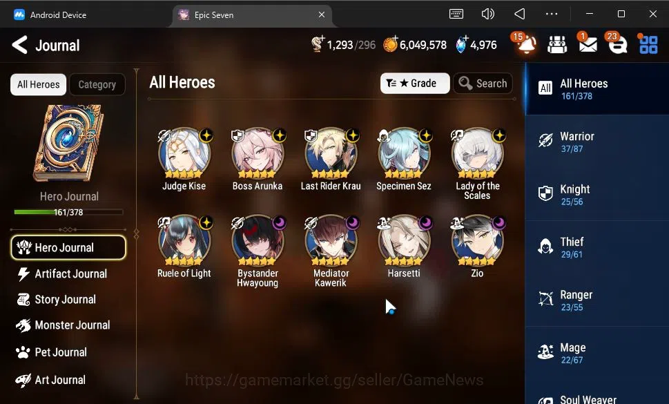 Epic Seven Accounts GLOBAL Unverif|New Era|10 ML(BArunka,LOTScales,Har image 6