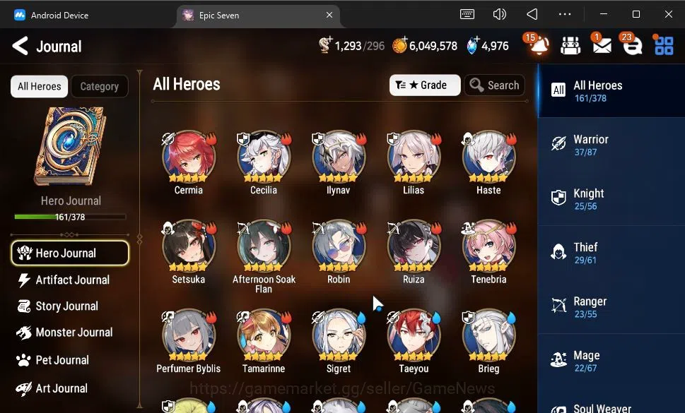 Epic Seven Accounts GLOBAL Unverif|New Era|10 ML(BArunka,LOTScales,Har image 7