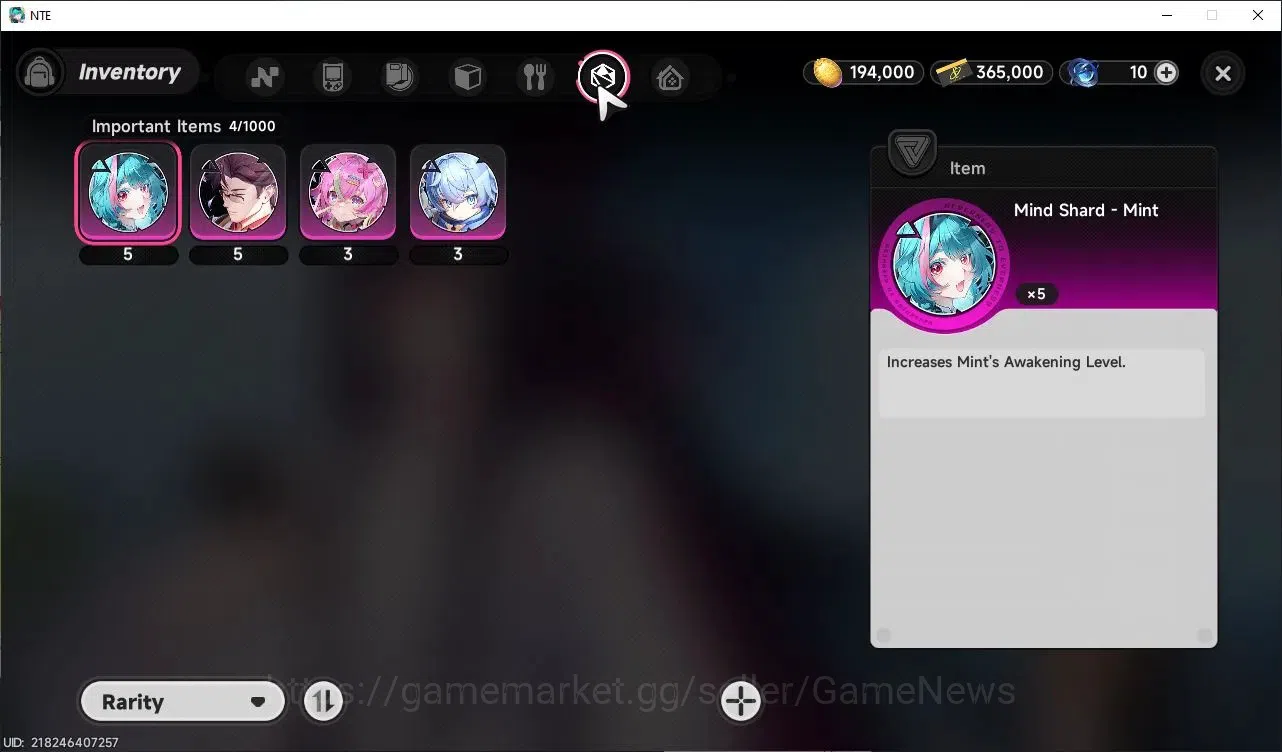 Neverness to Everness Accounts Global NA|HL 3|3 S Class|1 Limit (Shinku)+(Sakiri,Hathor)+1 S-Clas Select Box|Select ON|Under 11