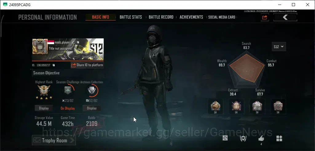 Arena Breakout Accounts High Value MOBILE|Lvl 30|SV 44.5M|CV 14.7M|1Utopia|BettleMachete|Prismatic AKM&AK-74N,Blackgold 2