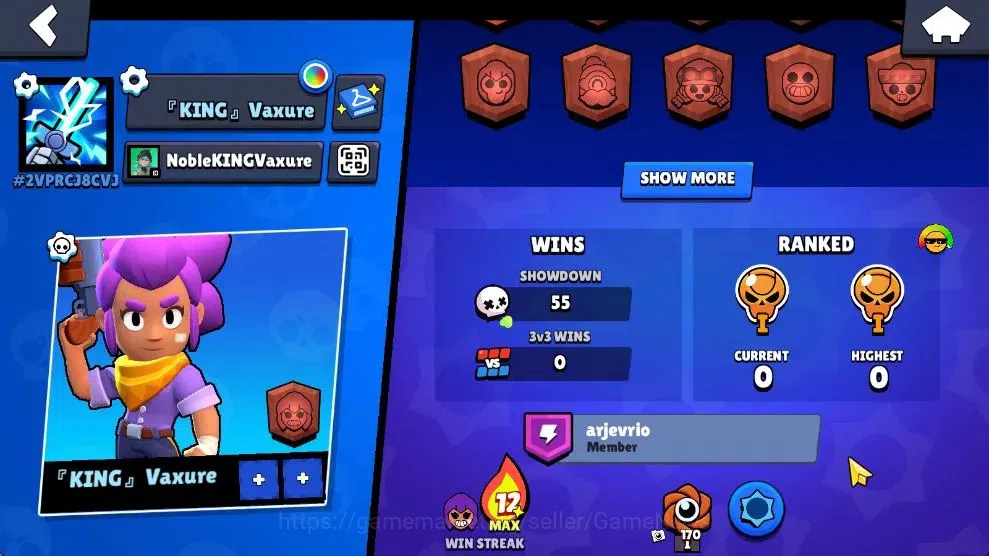 Brawl Stars Accounts 1010 Trophy|15 Brawlers 3 Max Lv [Penny,Nita,Shell image 3