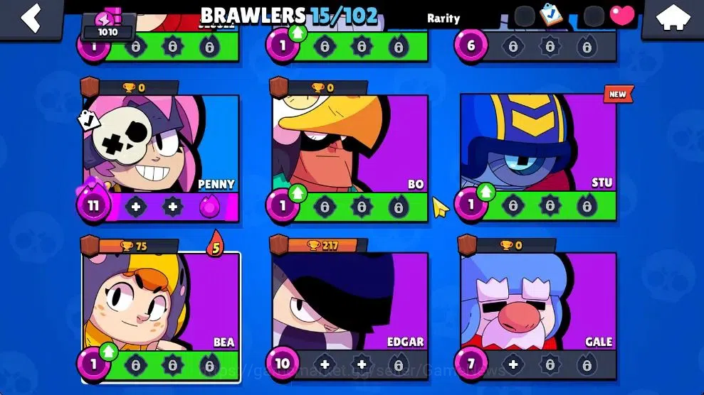 Brawl Stars Accounts 1010 Trophy|15 Brawlers 3 Max Lv [Penny,Nita,Shell image 5