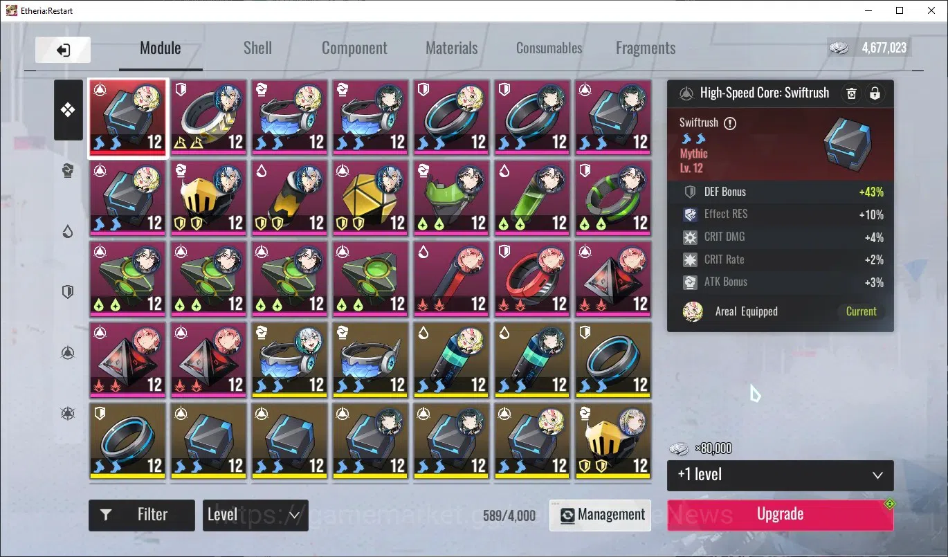 Etheria: Restart Accounts Mid‑Tier EU-S22|Lvl 26|14 SSR|Kloss,Plume,Areal,Xuan Li,Lingluo,Fuqiu,Celince,Lian,Xuan 12