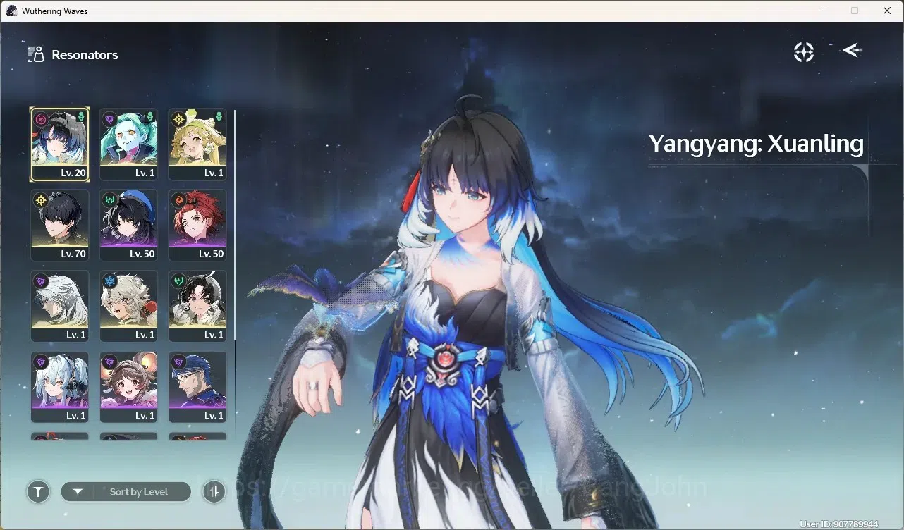 Wuthering Waves Accounts Starter SEA|UL 49|Rank 5|2 Char Limited [Yangyang: Xuanli Rc5]+Sign,Rebecca | Mc Male | TakeMail 2