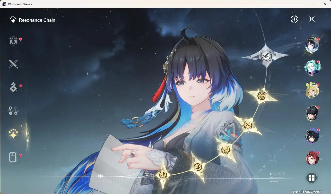 Wuthering Waves Accounts Starter SEA|UL 49|Rank 5|2 Char Limited [Yangyang: Xuanli Rc5]+Sign,Rebecca | Mc Male | TakeMail 3