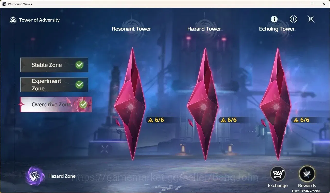 Wuthering Waves Accounts Starter SEA|UL 49|Rank 5|2 Char Limited [Yangyang: Xuanli Rc5]+Sign,Rebecca | Mc Male | TakeMail 6