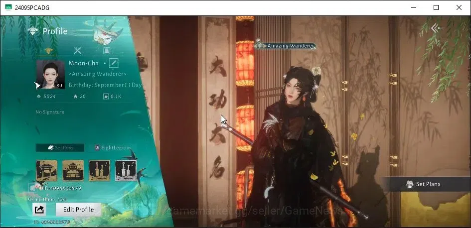 Where Winds Meet Accounts GLOBAL|Lv 93|GS 21K|302 Exho+2,5K Jade|Blazing pas image 2