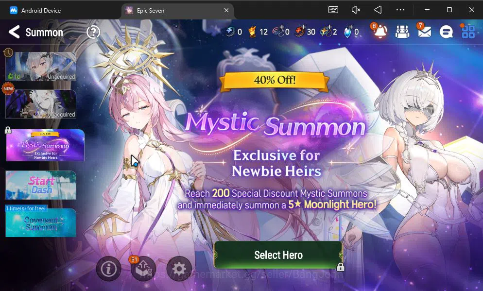 Epic Seven Accounts GLOBAL UNVERIF|New Era+MoR Lv6|2 ML(BArunka,Urban  image 11