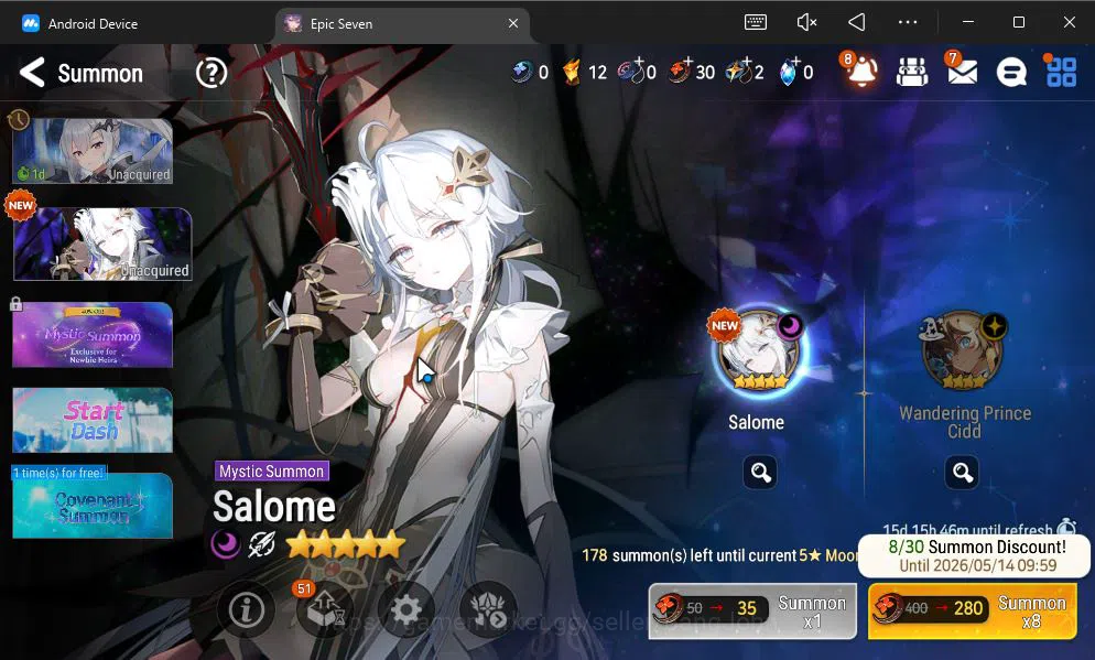 Epic Seven Accounts GLOBAL UNVERIF|New Era+MoR Lv6|2 ML(BArunka,Urban  image 12