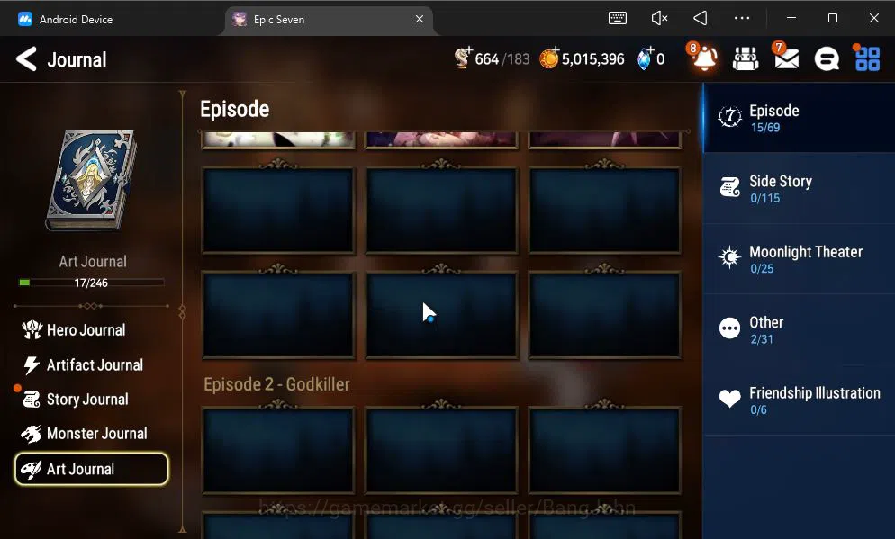 Epic Seven Accounts GLOBAL UNVERIF|New Era+MoR Lv6|2 ML(BArunka,Urban  image 16