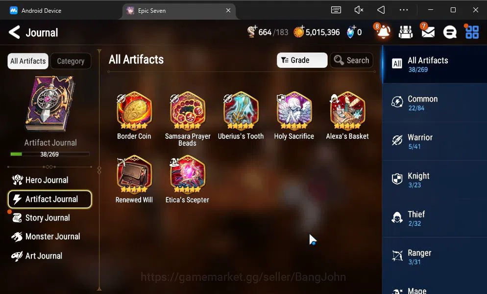 Epic Seven Accounts GLOBAL UNVERIF|New Era+MoR Lv6|2 ML(BArunka,Urban  image 20