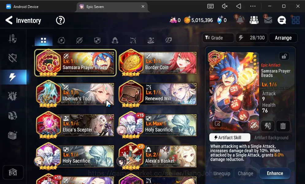 Epic Seven Accounts GLOBAL UNVERIF|New Era+MoR Lv6|2 ML(BArunka,Urban  image 7