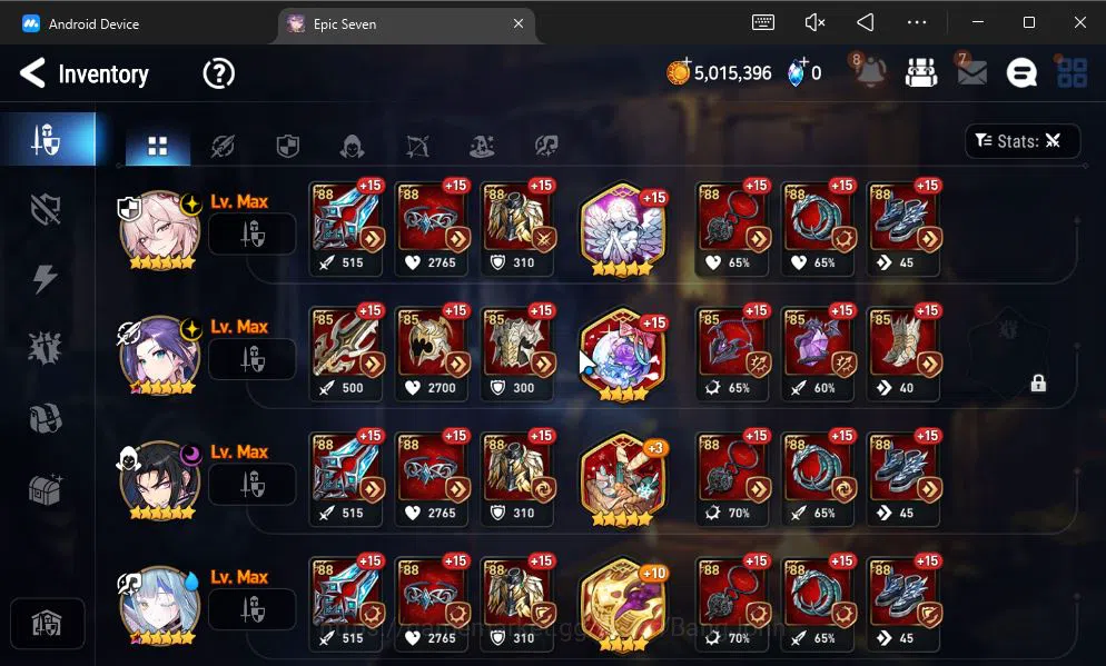 Epic Seven Accounts GLOBAL UNVERIF|New Era+MoR Lv6|2 ML(BArunka,Urban  image 9