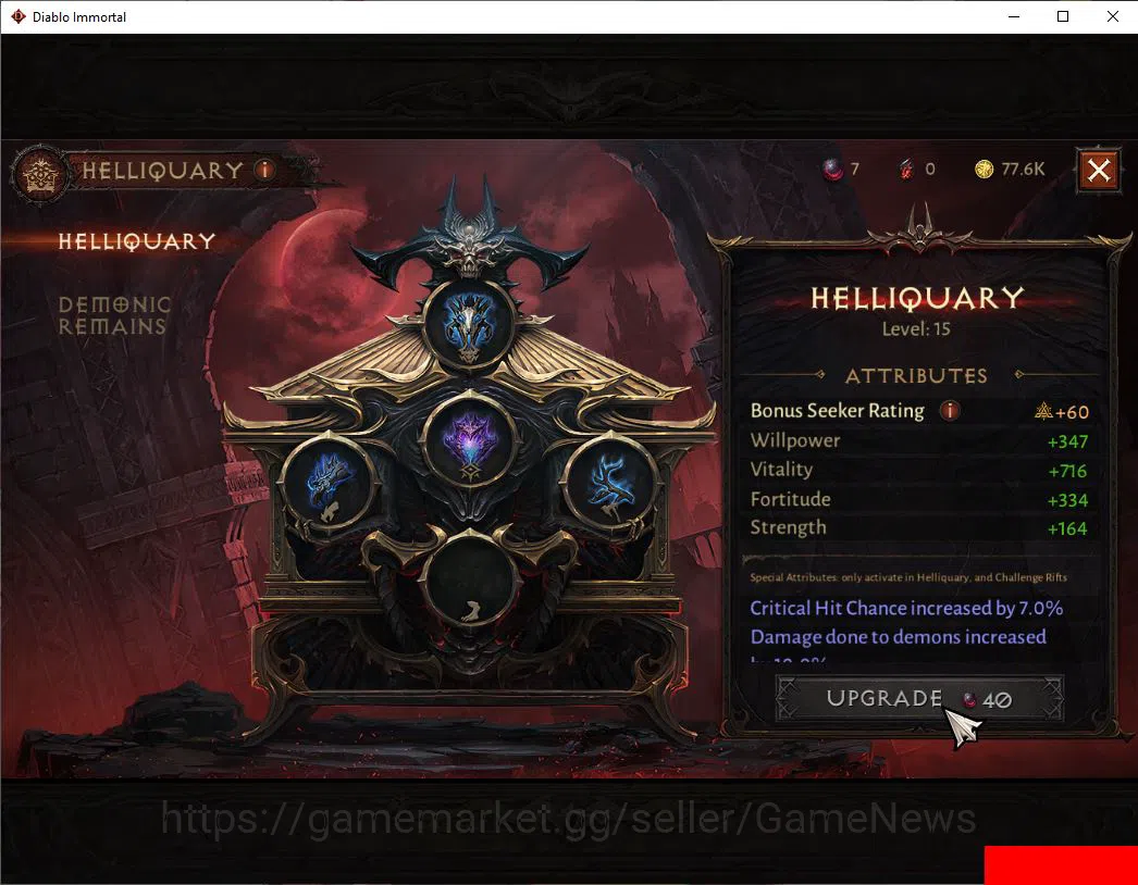 Diablo Immortal Accounts SEA-ANU|Lv60(612)|Tempest|CR 34k|Reso 330|Paragon  image 3