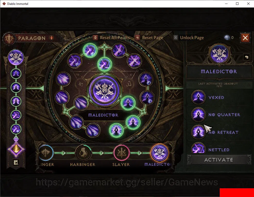 Diablo Immortal Accounts SEA-ANU|Lv60(612)|Tempest|CR 34k|Reso 330|Paragon  image 4
