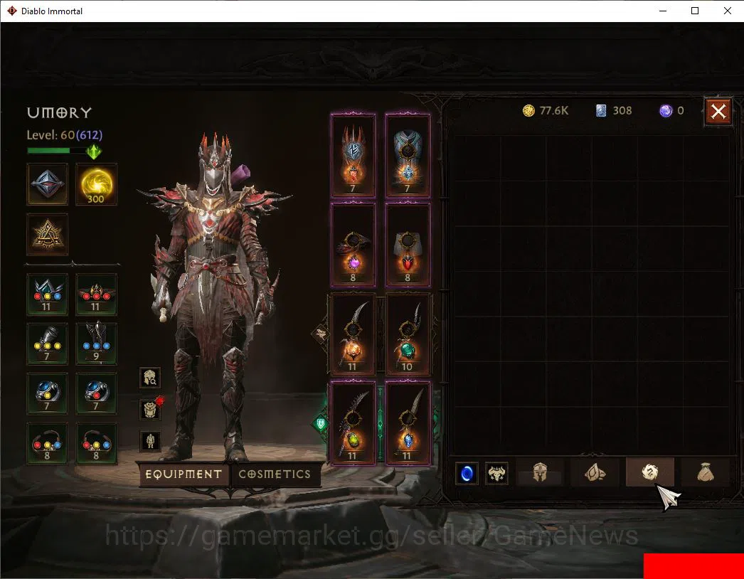 Diablo Immortal Accounts SEA-ANU|Lv60(612)|Tempest|CR 34k|Reso 330|Paragon  image 7