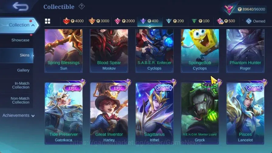 Mobile Legends: Bang Bang Accounts Hero 132|Skin 355|High Immo 123|Prime[Claude,Grang image 12