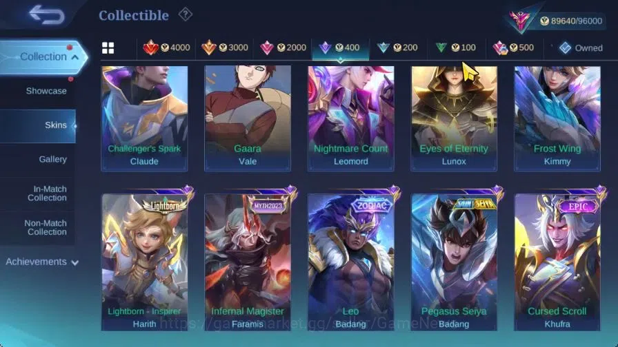 Mobile Legends: Bang Bang Accounts Hero 132|Skin 355|High Immo 123|Prime[Claude,Grang image 15