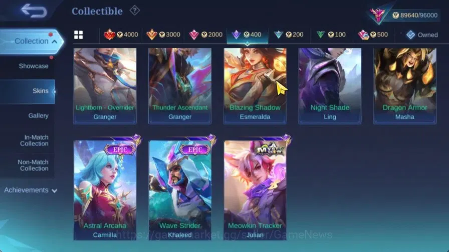 Mobile Legends: Bang Bang Accounts Hero 132|Skin 355|High Immo 123|Prime[Claude,Grang image 17
