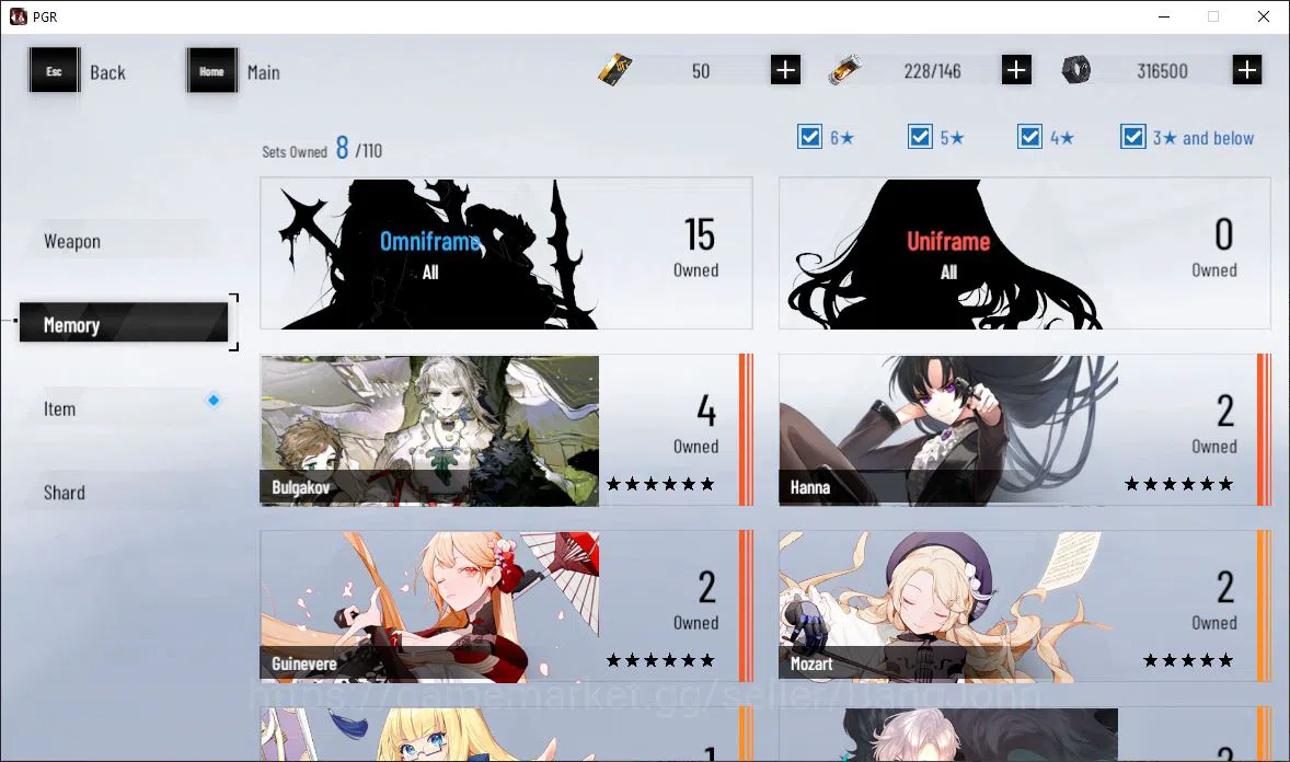 Punishing: Gray Raven Accounts EUROPE|Lv 47 | [S Nirvantia,S Crepuscule,S LuciaCW image 8