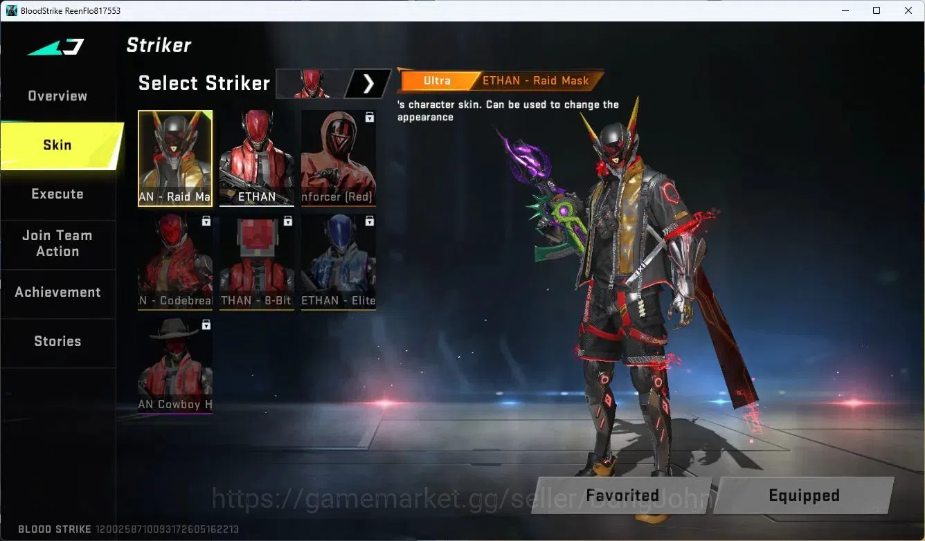 Blood Strike Accounts ASIA| 7DS: QBZ95, Playpal Oslo | 2 Ultra Strikers  image 2