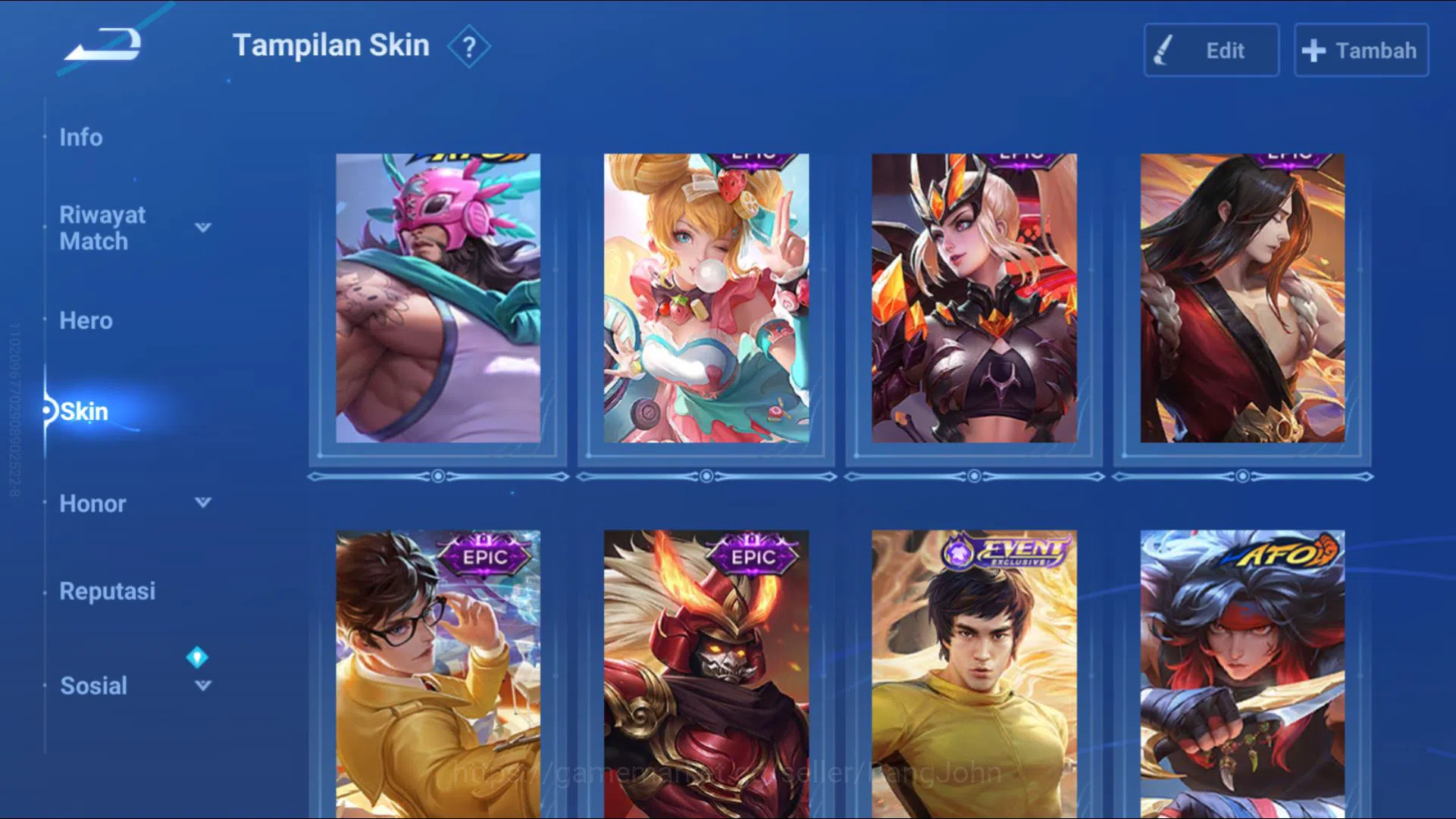 Honor of Kings Accounts [GLOBAL] 86 Hero | 90 Skin | Jungle T7 | Blessed N image 13