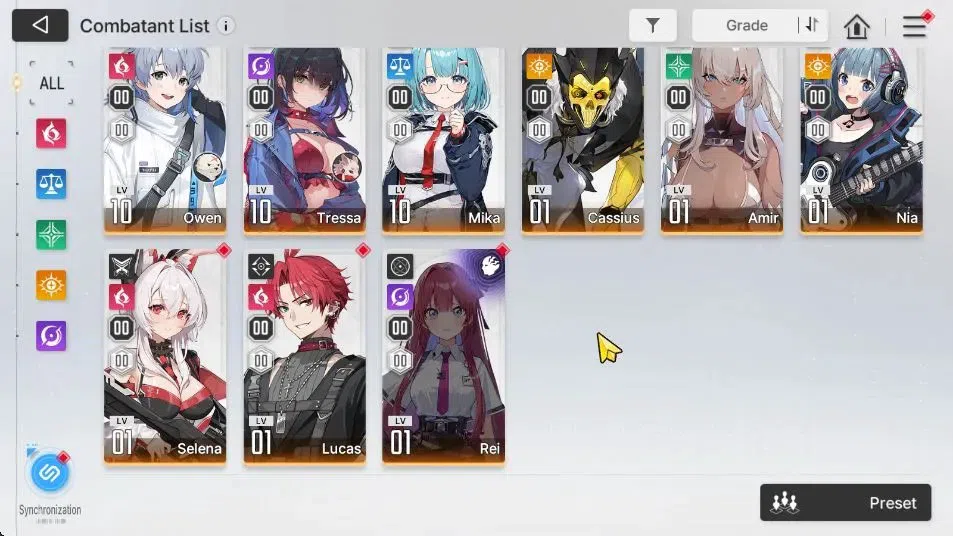 Chaos Zero Nightmare Accounts GLOBAL Lv53|6 SSR[HeidemarieM1+Sign,Diana,Haru,Rin,Hugo,Orlea]+9 SR[Selena,Mika,Etc]+12 SR 4