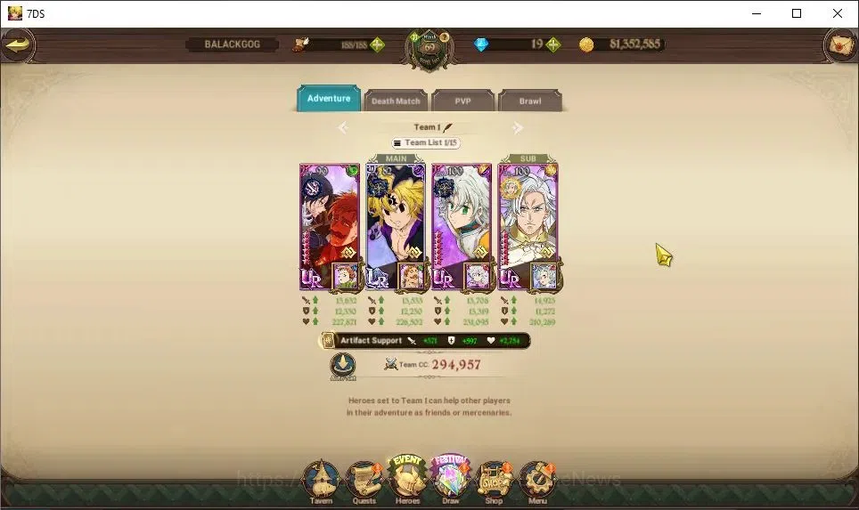 The Seven Deadly Sins: Grand Cross Accounts Global|3,8M CC|30 LS|4 LR+9 UR|Lillia,Roxy,Brunhil image 8