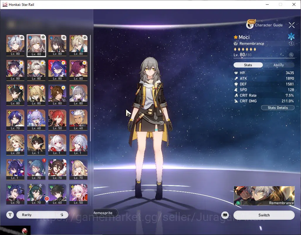 Honkai Star Rail Accounts ASIA|Tl 70|13 Limited [RuanMei E1,Phainon,Aventuri image 2