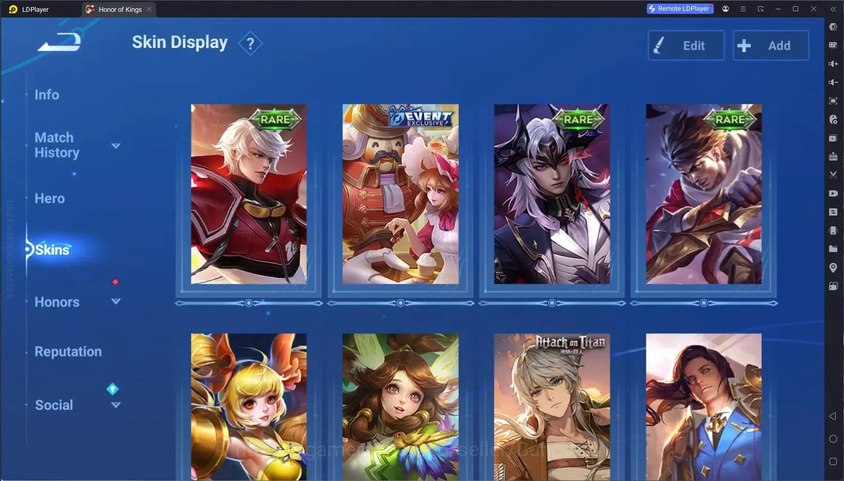 Honor of Kings Accounts Global | 50H 20S | KIC Luna, Legend Yao, Collab Ao image 4